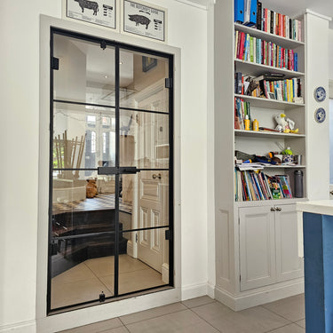 Halo Frame - Double Hinged Glass Door with Latch and Frame - PMF