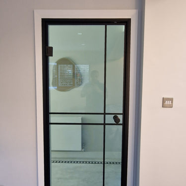 Luxe Grid – Single Hinged Door with Knob and Frame – PMF