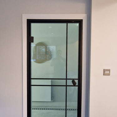 Luxe Grid – Single Hinged Door with Knob and Frame – PMF