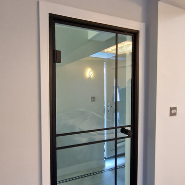 Luxe Grid – Single Hinged Door with Knob and Frame – PMF