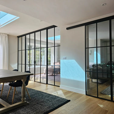 Grand Line – Double Sliding Glass Doors with Two Side Panels – PMF - CreoGlass®
