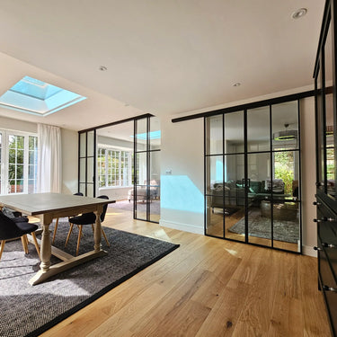 Grand Line – Double Sliding Glass Doors with Two Side Panels – PMF - CreoGlass®