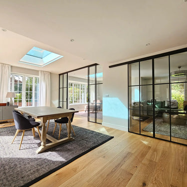 Grand Line – Double Sliding Glass Doors with Two Side Panels – PMF - CreoGlass®