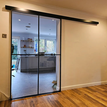 Urban Grid – Single Sliding Glass Door – PMF - CreoGlass®