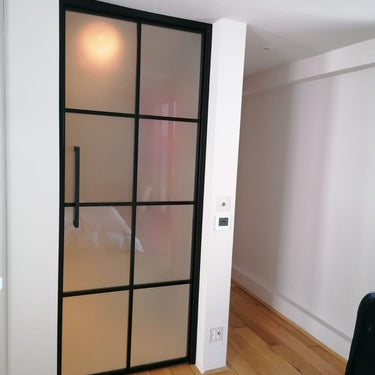 Lumi Frost - Single Hinged Door with Handle and Frame - PMF