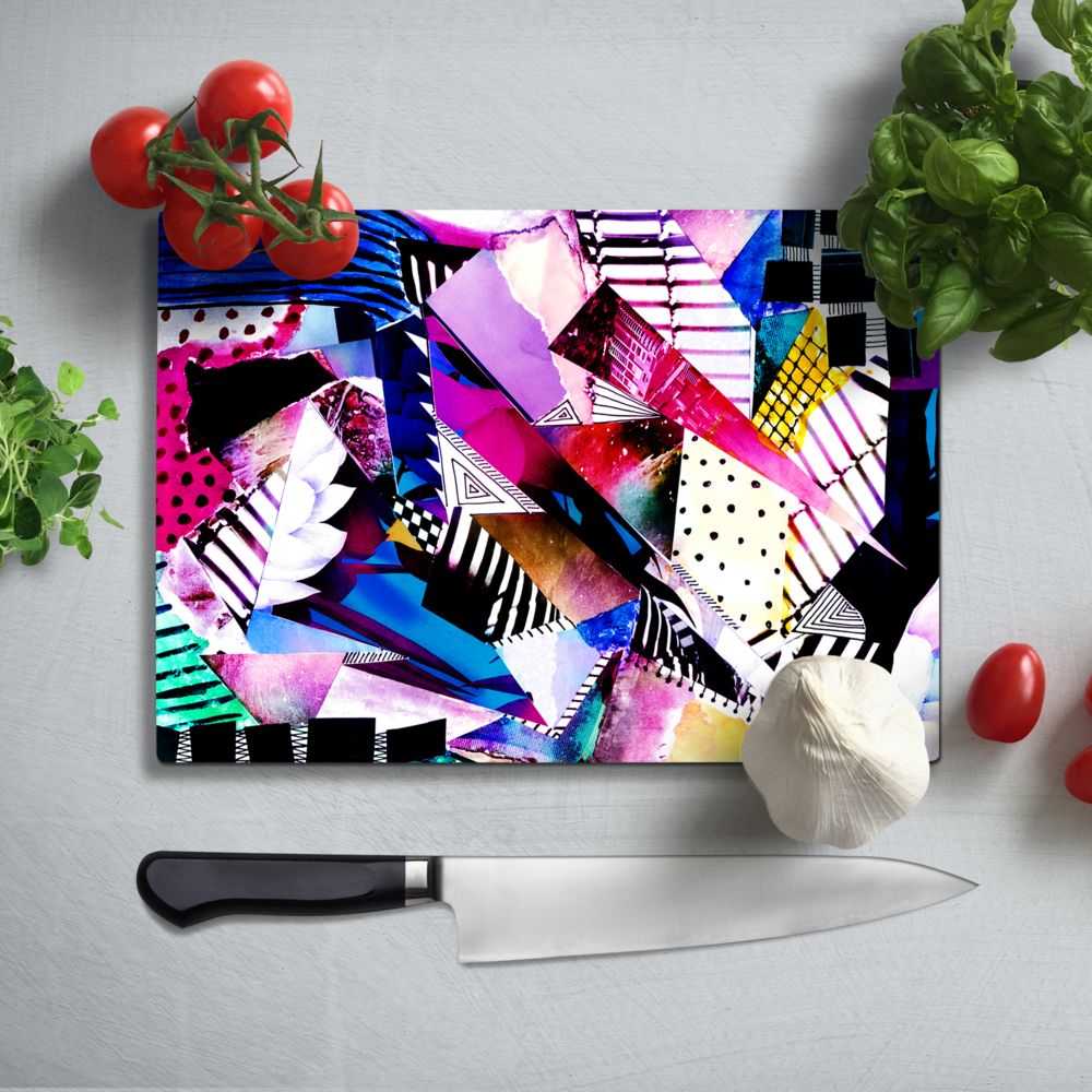 Abstract 5 Glass Chopping Board and Worktop - CreoGlass®