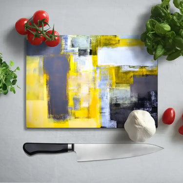 Abstract 6 Glass Chopping Board and Placemat - CreoGlass®