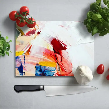 Abstract 7 Glass Chopping Board and Placemat - CreoGlass®