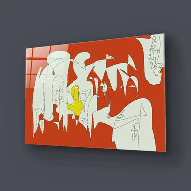 Abstract Geometric Creatures Glass Wall Art - DIY - CreoGlass®