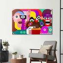 Abstract Women Glass Wall Art - DIY - CreoGlass®