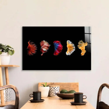 Betta Fish Tail Glass Wall Art - DIY - CreoGlass®
