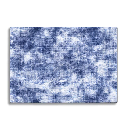 Blue Batique Linen Texture Glass Chopping Board and Worktop - CreoGlass®