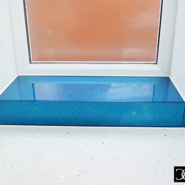 100% Fine Sparkle – Sapphire Blue Splashback - Bespoke