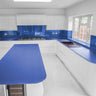 Blue Horizon Plain Colour 10mm Glass Worktop - CreoGlass®