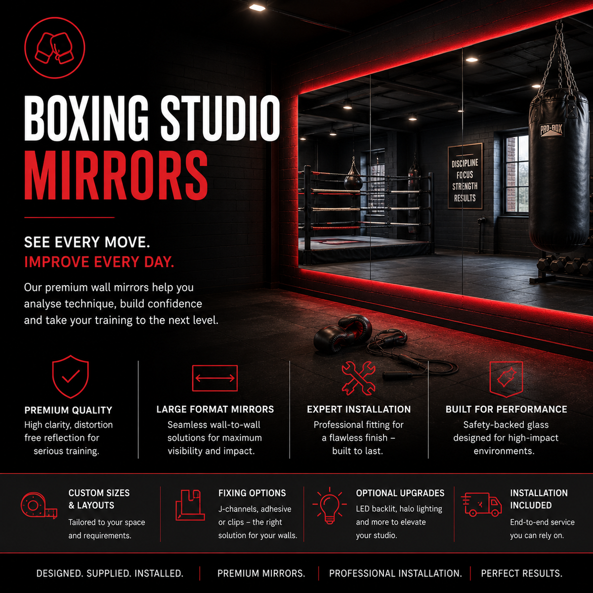 Gym Mirrors - Shop Now at CreoGlass®