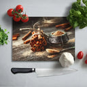 Cinnamon Sticks Glass Chopping Board and Placemat - CreoGlass®