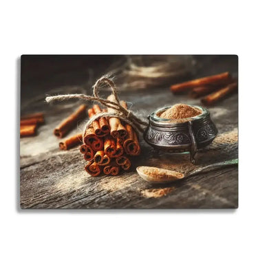 Cinnamon Sticks Glass Chopping Board and Placemat - CreoGlass®