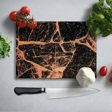 Copper Marble Texture Glass Chopping Board and Placemat - CreoGlass®