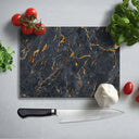 Copper Veined Marble Texture Glass Chopping Board and Placemat - CreoGlass®
