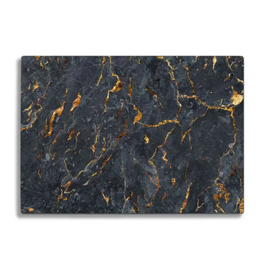 Copper Veined Marble Texture Glass Chopping Board and Placemat - CreoGlass®
