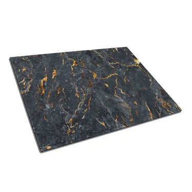 Copper Veined Marble Texture Glass Chopping Board and Placemat - CreoGlass®
