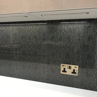 Obsidian Black - Italian Splashback - Bespoke - CreoGlass®