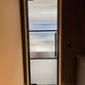 Axis Grid – Single Hinged Door with Knob and Frame – internal steel and glass door, photo 3