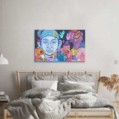 Crypto Buddies Glass Wall Art - DIY - CreoGlass®