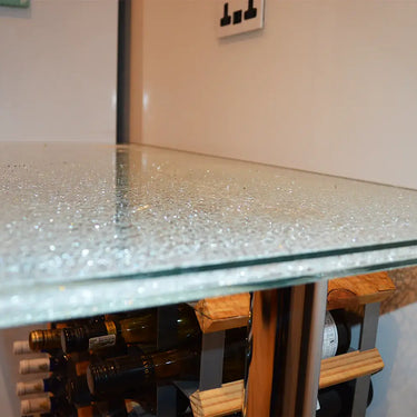 Ice Cracked 10mm Glass Worktop - CreoGlass®