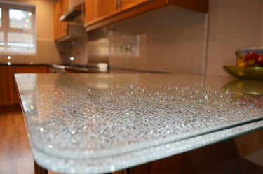 Ice Cracked 10mm Glass Worktop - CreoGlass®