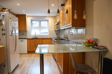 Ice Cracked 10mm Glass Worktop - CreoGlass®