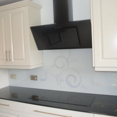 100% Luxury Jet Black 10mm Glass Worktop - CreoGlass®