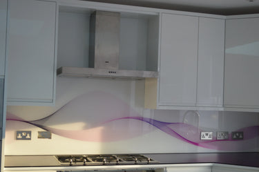 100% Luxury Purple Haze 10mm Glass Worktop - CreoGlass®