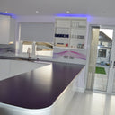 100% Luxury Purple Haze 10mm Glass Worktop - CreoGlass®