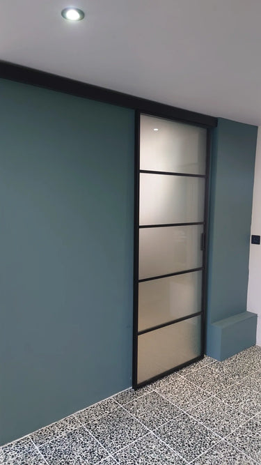 Frost Edge – Single Sliding Glass Door – PMF - CreoGlass®