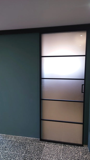 Frost Edge – Single Sliding Glass Door – PMF - CreoGlass®