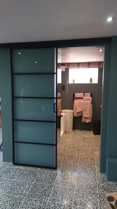 Frost Edge – Single Sliding Glass Door – PMF - CreoGlass®