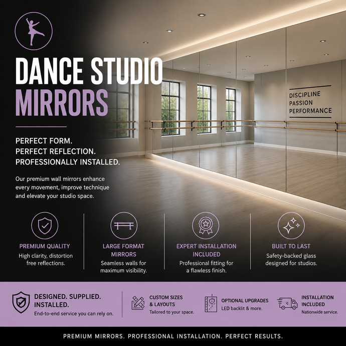 Mirror For Studio Gym Mirrors - Shop Now at CreoGlass®