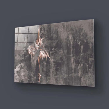 Distressed Ballerina Glass Wall Art - DIY - CreoGlass®