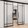 Frost Grid - Double Sliding Glass Door – internal steel and glass door, photo 1