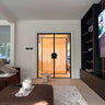 Metro Grid - Double Hinged Glass Door with Latch and Frame – internal steel and glass door, photo 1