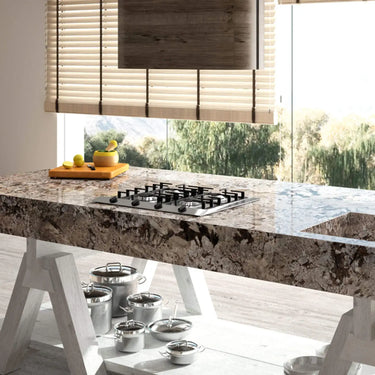 Glacial Blue 10mm Granite Worktop - CreoGlass®