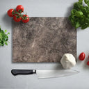 Grey Wall Texture Glass Chopping Board and Placemat - CreoGlass®