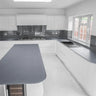 Graphite Glow Plain Colour 10mm Glass Worktop - CreoGlass®