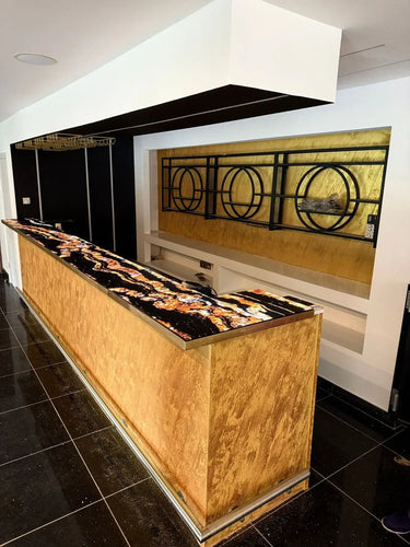 Volcanic Onyx Glass Bar top - CreoGlass®