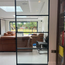Urban Grid – Double Sliding Glass Doors with Two Side Panels – PMF - CreoGlass®