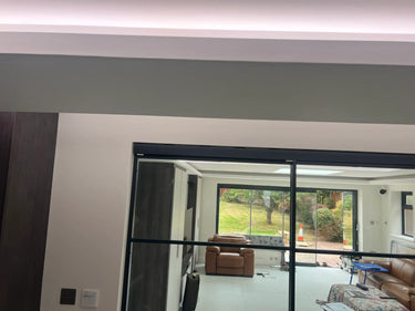 Urban Grid – Double Sliding Glass Doors with Two Side Panels – PMF - CreoGlass®