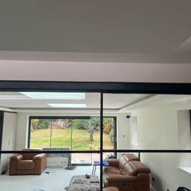 Urban Grid – Double Sliding Glass Doors with Two Side Panels – PMF - CreoGlass®