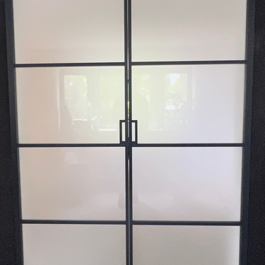 Frost Grid - Double Sliding Glass Door - PMF - CreoGlass®