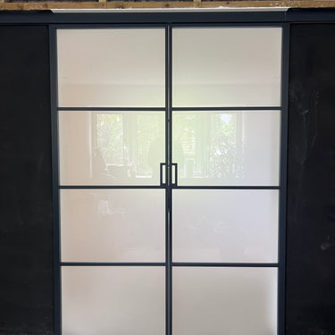 Frost Grid - Double Sliding Glass Door - PMF - CreoGlass®